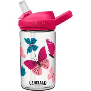 CamelBak Eddy+ Kids Bite Valve Straw Tritan Renew Water Bottle(Colorblock Butterflies)