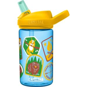 CamelBak Eddy+ Kids Bite Valve Straw Tritan Renew Water Bottle(Explorer Patches)