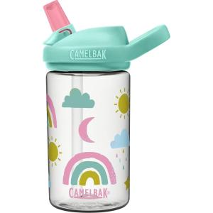 CamelBak Eddy+ Kids Bite Valve Straw Tritan Renew Water Bottle(Razzle Rainbows)