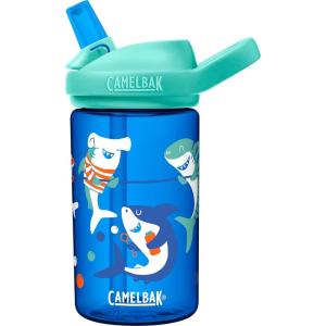 CamelBak Eddy+ Kids Bite Valve Straw Tritan Renew Water Bottle(Shark Summer Camp)