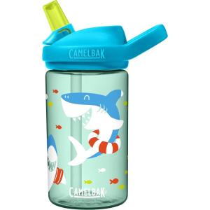 CamelBak Eddy+ Kids Bite Valve Straw Tritan Renew Water Bottle(Summer Sharks)