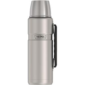 THERMOS Stainless King Vacuum-Insulated Beverage Bottle, 40 Ounce, Midnight Blue(Matte Stainless Steel)