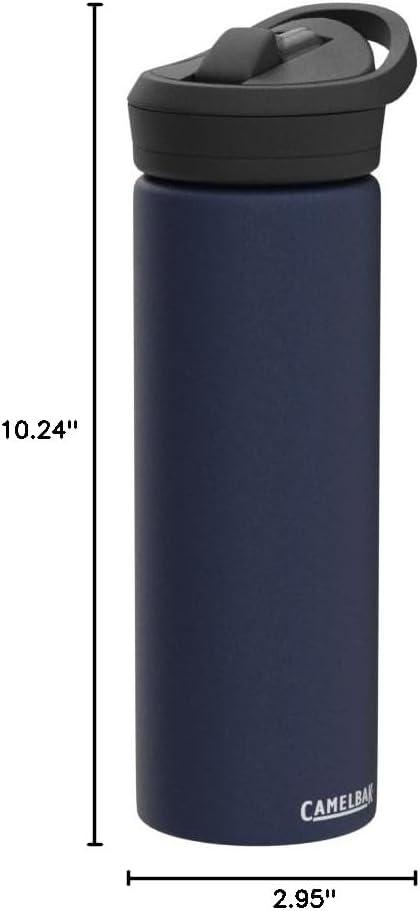 imageCamelBak Eddy Insulated Stainless Steel Bite Valve Straw Water BottleNavy