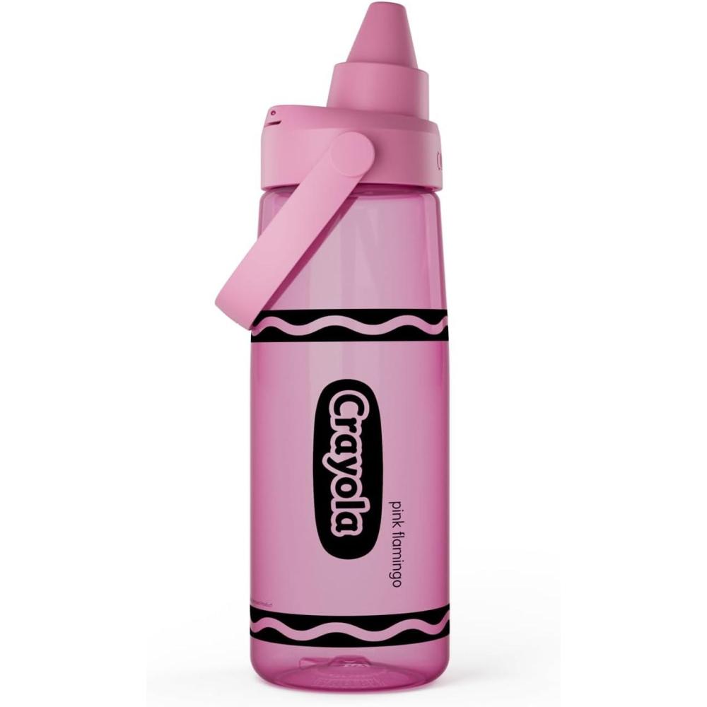 imageCamelBak Crayola Chug Tritan Renew Water Bottle Aquamarine 25ozPink Flamingo