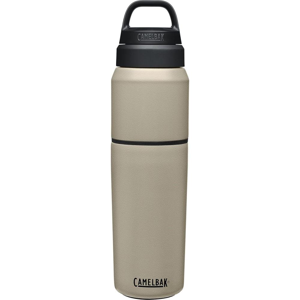 imageCamelBak MultiBev Insulated Stainless Steel Water Bottle ampamp Travel CupDune