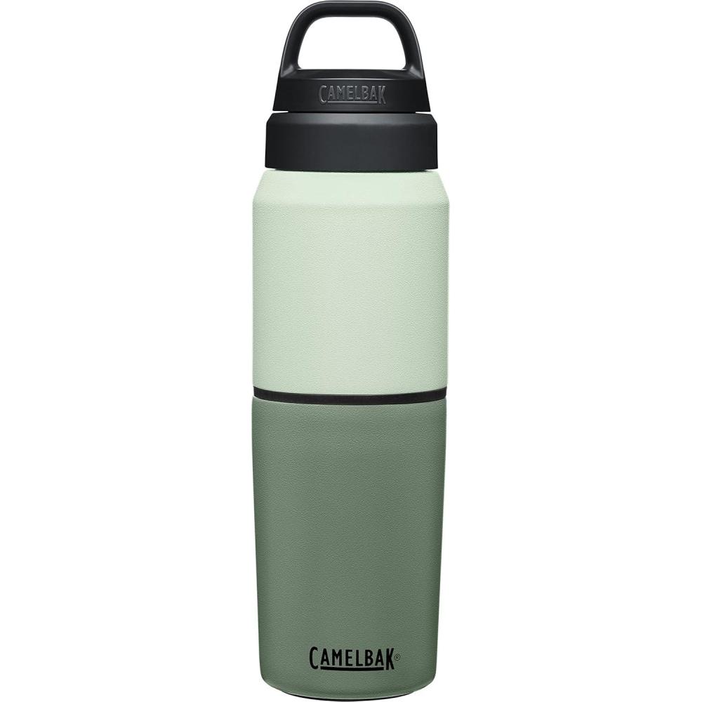 imageCamelBak MultiBev Insulated Stainless Steel Water Bottle ampamp Travel CupMossMint