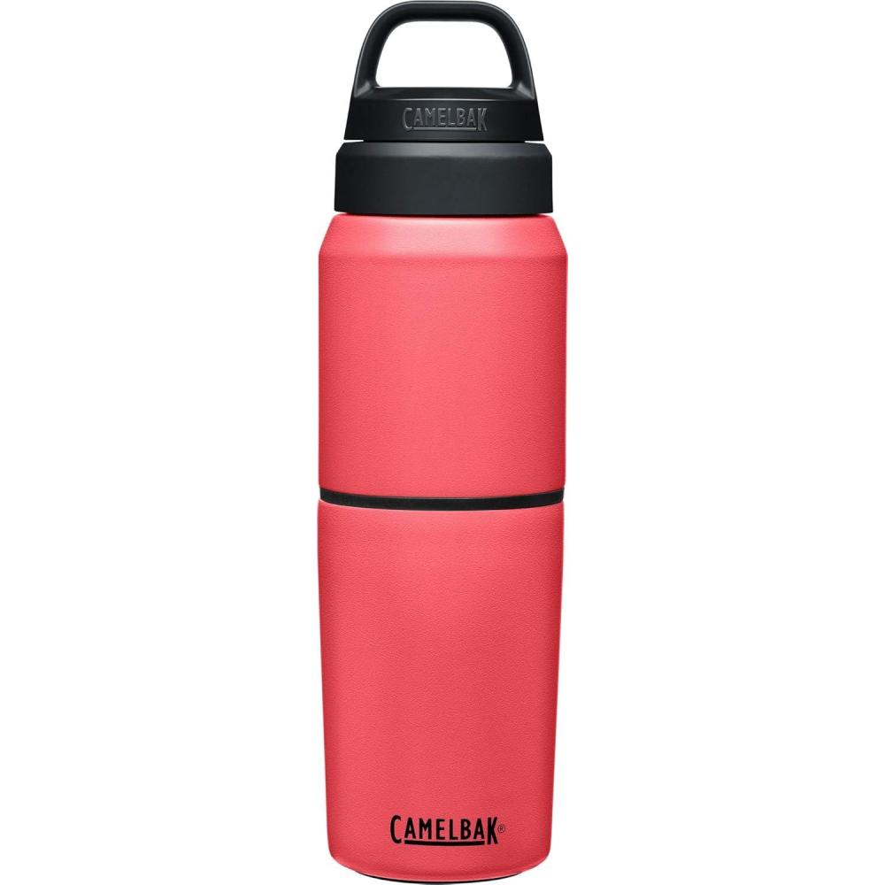 imageCamelBak MultiBev Insulated Stainless Steel Water Bottle ampamp Travel CupWild Strawberry