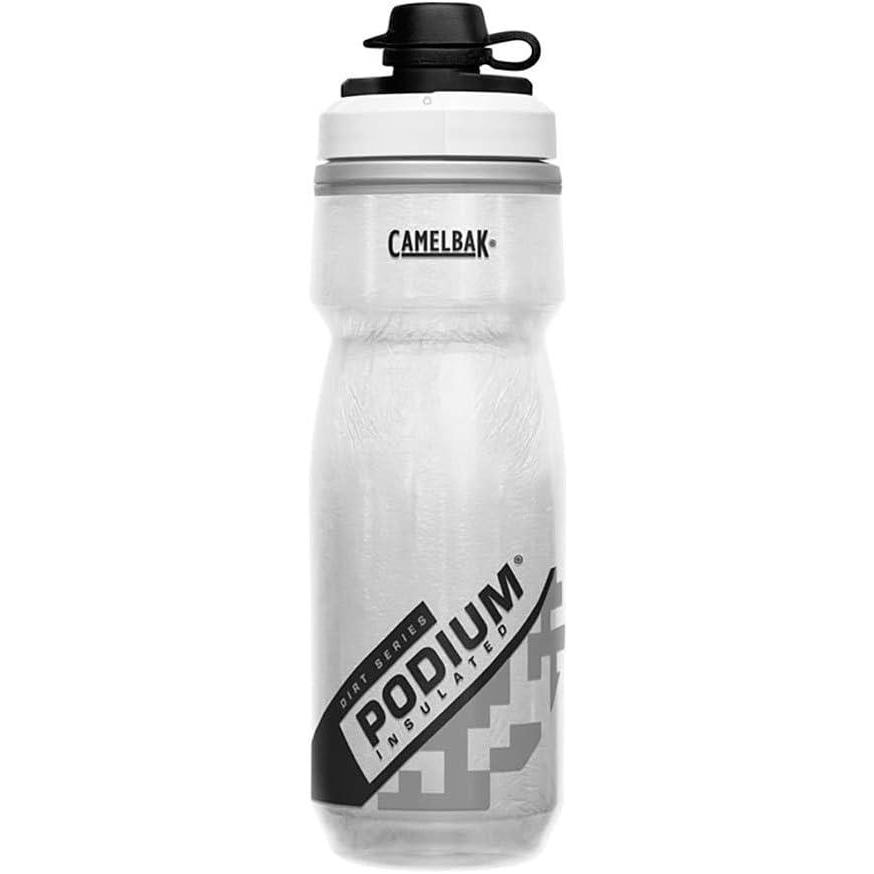 imageCamelBak Podium Dirt Series Chill Insulated Mountain Bike Squeeze Water Bottle Black 21ozWhite