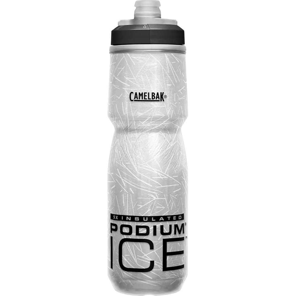 imageCamelBak Podium Ice Bike Insulated Squeeze Water Bottle Black 21ozBlack