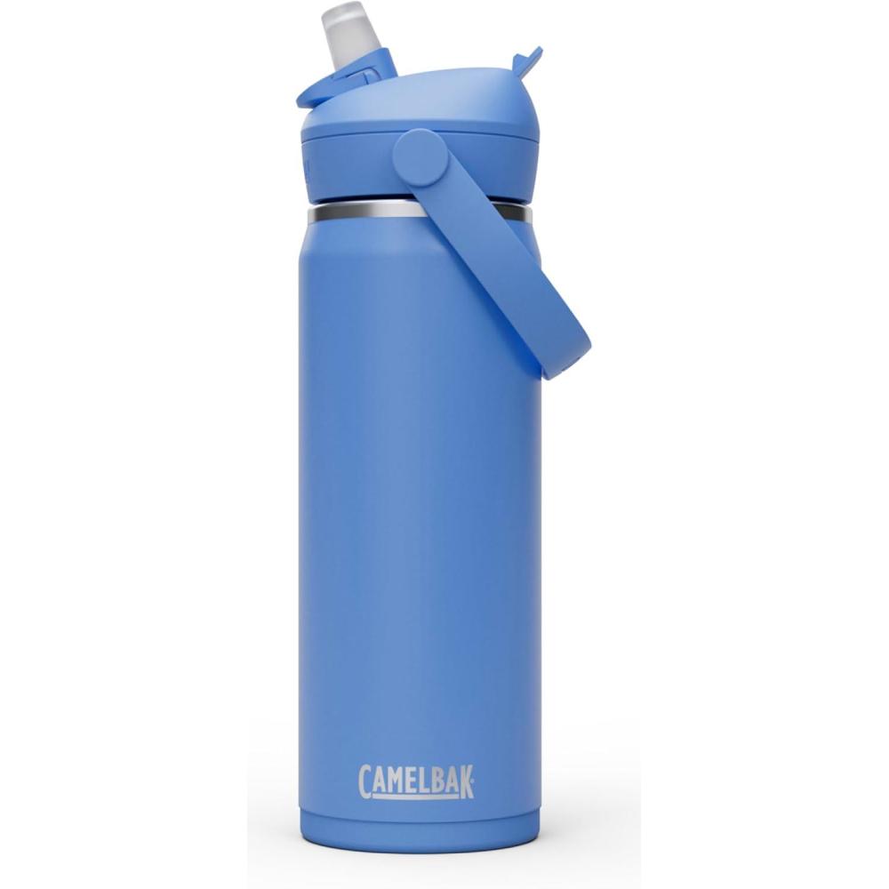 imageCamelBak Thrive Flip Straw Insulated Stainless Steel Water Bottle Sky Blue 25ozSky Blue