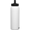 CamelBak Carry Cap Bottle – Vacuum Insulated Stainless Steel – Easy Carry(White)