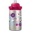 CamelBak Eddy+ Kids Bite Valve Straw Insulated Stainless Steel Water Bottle Biking Dogs, 12oz(Flowerchild Sloth Steel)