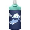 CamelBak Eddy+ Kids Bite Valve Straw Insulated Stainless Steel Water Bottle Biking Dogs, 12oz(Polar Sharks)