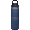 CamelBak MultiBev Insulated Stainless Steel Water Bottle & Travel Cup(Navy)