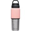 CamelBak MultiBev Insulated Stainless Steel Water Bottle & Travel Cup(Terracotta Rose/Camellia Pink)