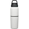 CamelBak MultiBev Insulated Stainless Steel Water Bottle & Travel Cup(White)