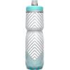 CamelBak Podium Chill Bike Insulated Squeeze Water Bottle White/Black, 24oz(Grey/Teal Stripe)