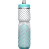 CamelBak Podium Chill Bike Insulated Squeeze Water Bottle White/Black, 24oz(Grey/Teal Stripe)