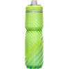 CamelBak Podium Chill Bike Insulated Squeeze Water Bottle White/Black, 24oz(Lime/Blue Stripe)