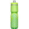 CamelBak Podium Chill Bike Insulated Squeeze Water Bottle White/Black, 24oz(Lime/Blue Stripe)