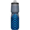 CamelBak Podium Chill Bike Insulated Squeeze Water Bottle White/Black, 24oz(Navy Stripe)