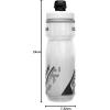 CamelBak Podium Dirt Series Chill Insulated Mountain Bike Squeeze Water Bottle Black, 21oz(White)