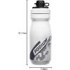 CamelBak Podium Dirt Series Mountain Bike Mud Cap Squeeze Water Bottle Black, 21oz(White)