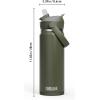 CamelBak Thrive Flip Straw Insulated Stainless Steel Water Bottle Sky Blue, 25oz(Moss)