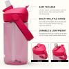 CamelBak Thrive Flip Straw Kids Bite Valve Tritan Renew Water Bottle 14oz(Grapefruit)