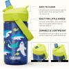 CamelBak Thrive Flip Straw Kids Bite Valve Tritan Renew Water Bottle 14oz(Sharks and Rays)