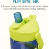 CamelBak Thrive Flip Straw Kids Bite Valve Tritan Renew Water Bottle 14oz(Sharks and Rays)