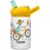 CamelBak Eddy+ Kids Bite Valve Straw Insulated Stainless Steel Water Bottle Biking Dogs, 12oz(Biking Dogs)