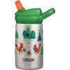 CamelBak Eddy+ Kids Bite Valve Straw Insulated Stainless Steel Water Bottle Biking Dogs, 12oz(Camping Foxes)