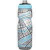 CamelBak Podium Chill Bike Insulated Squeeze Water Bottle Black, 21oz(Grid White)