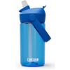 CamelBak Thrive Flip Straw Kids Bite Valve Tritan Renew Water Bottle 14oz(True Blue)