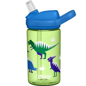 CamelBak Eddy+ Kids Bite Valve Straw Tritan Renew Water Bottle Green, 14oz