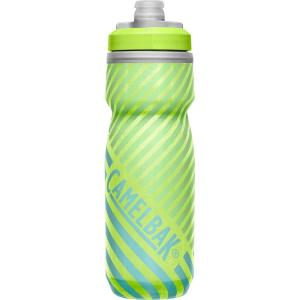 CamelBak Podium Chill Bike Insulated Squeeze Water Bottle Black, 21oz(Lime/Blue Stripe)