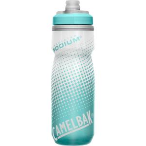 CamelBak Podium Chill Bike Insulated Squeeze Water Bottle Black, 21oz(Teal Dot)