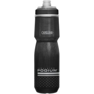 CamelBak Podium Chill Bike Insulated Squeeze Water Bottle White/Black, 24oz(Black)