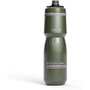 CamelBak Podium Chill Bike Insulated Squeeze Water Bottle White/Black, 24oz(Deep Fern)
