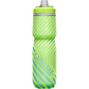 CamelBak Podium Chill Bike Insulated Squeeze Water Bottle White/Black, 24oz(Lime/Blue Stripe)