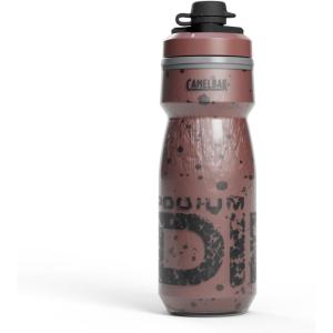 CamelBak Podium Dirt Series Chill Insulated Mountain Bike Squeeze Water Bottle Black, 21oz(Sierra Red)