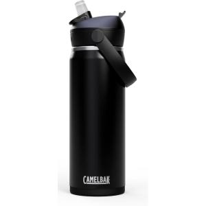 CamelBak Thrive Flip Straw Insulated Stainless Steel Water Bottle Sky Blue, 25oz(Black)