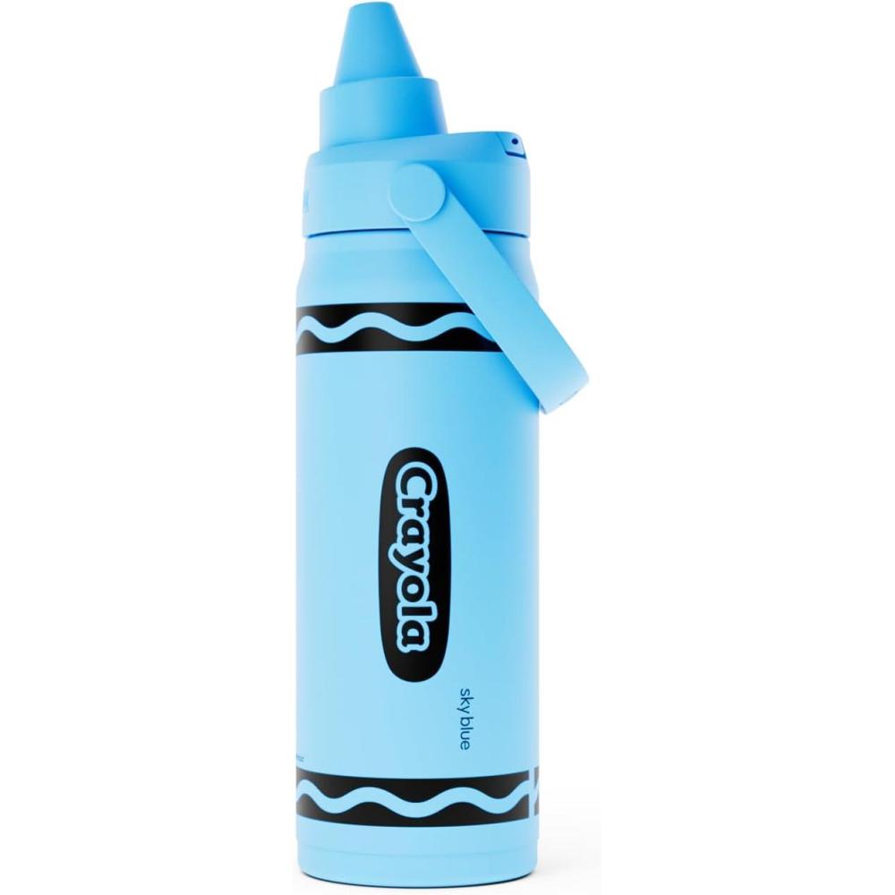 imageCamelBak Crayola Chug Stainless Steel Water Bottle Carnation Pink 16ozSky Blue