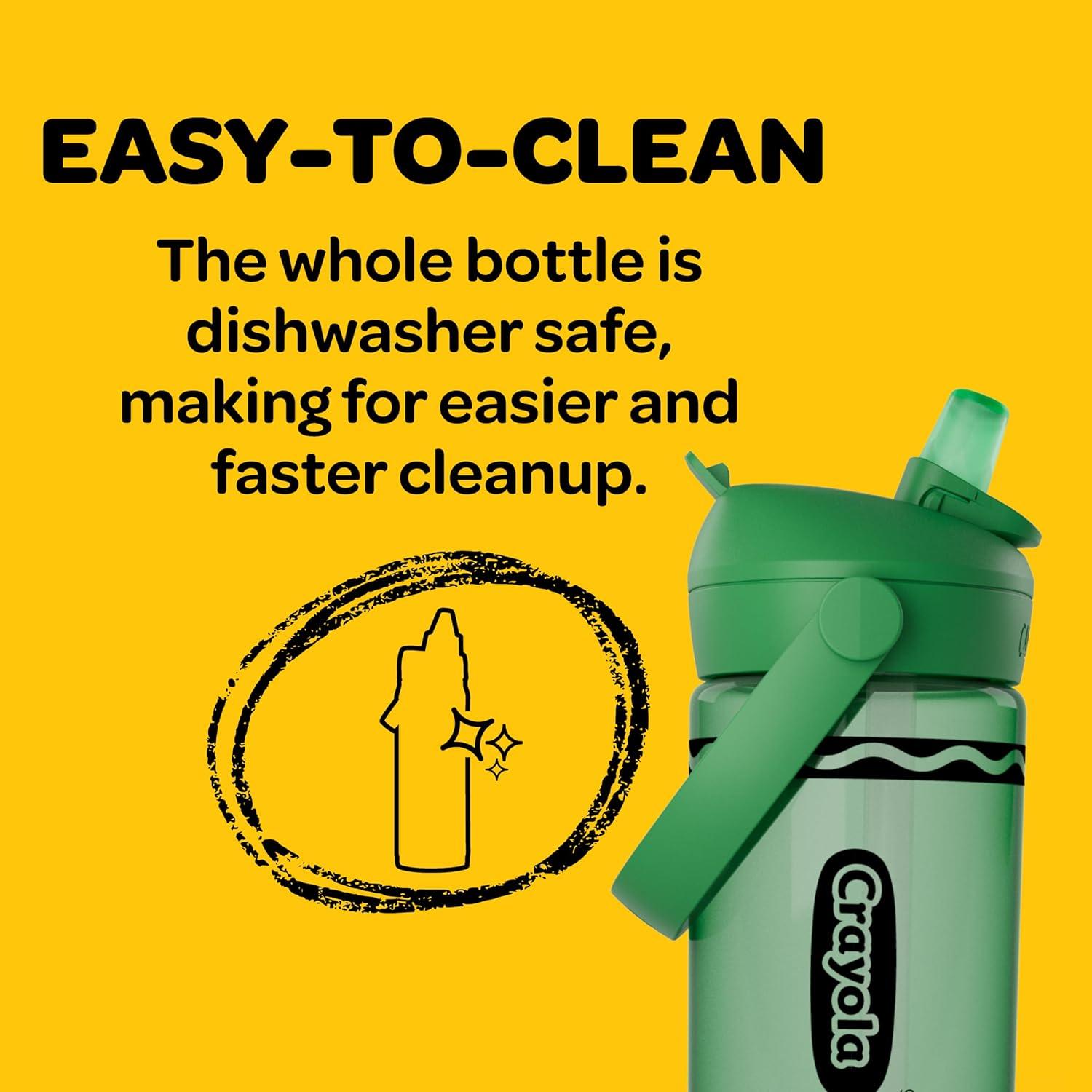 imageCamelBak Crayola Flip Straw Kids Tritan Renew Water Bottle Cherry Red 14ozCherry Red