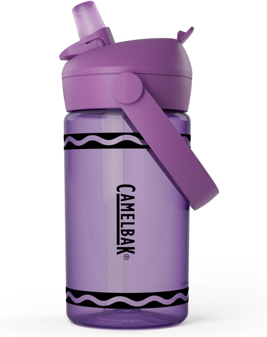 imageCamelBak Crayola Flip Straw Kids Tritan Renew Water Bottle Cherry Red 14ozViolet