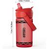 CamelBak Crayola Flip Straw Kids Tritan Renew Water Bottle Cherry Red, 14oz(Cherry Red)
