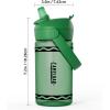 CamelBak Crayola Flip Straw Kids Tritan Renew Water Bottle Cherry Red, 14oz(Green)