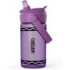 CamelBak Crayola Flip Straw Kids Tritan Renew Water Bottle Cherry Red, 14oz(Violet)