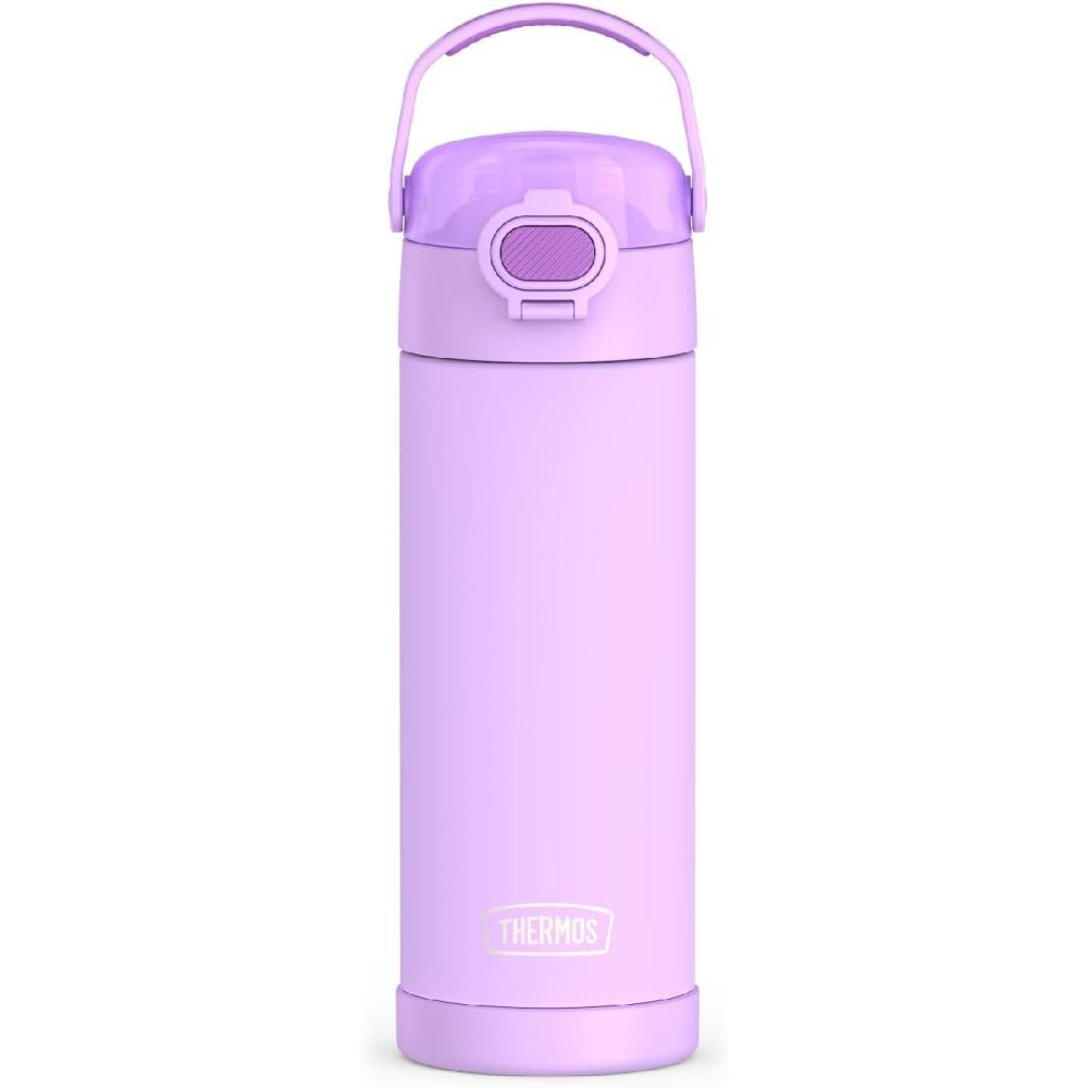imageTHERMOS FUNTAINER 16 Ounce Stainless Steel Vacuum Insulated Bottle with Wide Spout Lid MINECRAFTNeon Purple
